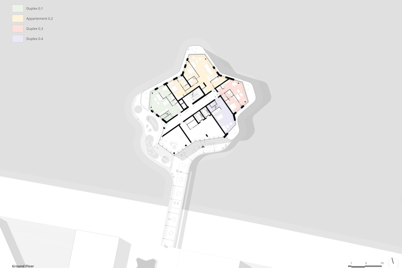 //www.kcap.eu/media/uploads/21031_Wohnturm Elbbrucken_KCAP with KH_(c)KCAP with KH_Wasserhäuser Plans with unit colors 00 Ground floor.jpg